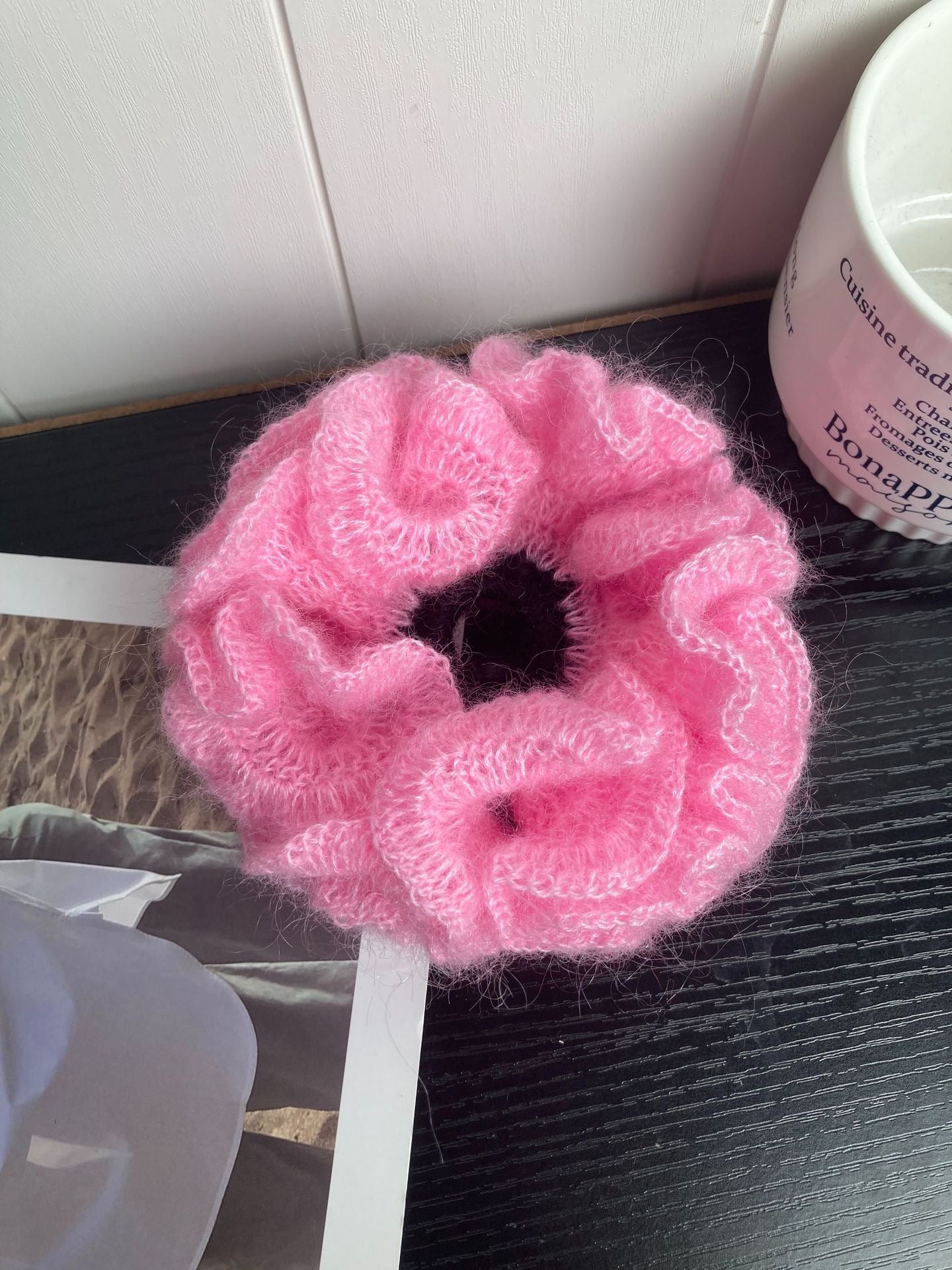 The Pink Mohair Scrunchie(Sold Out)