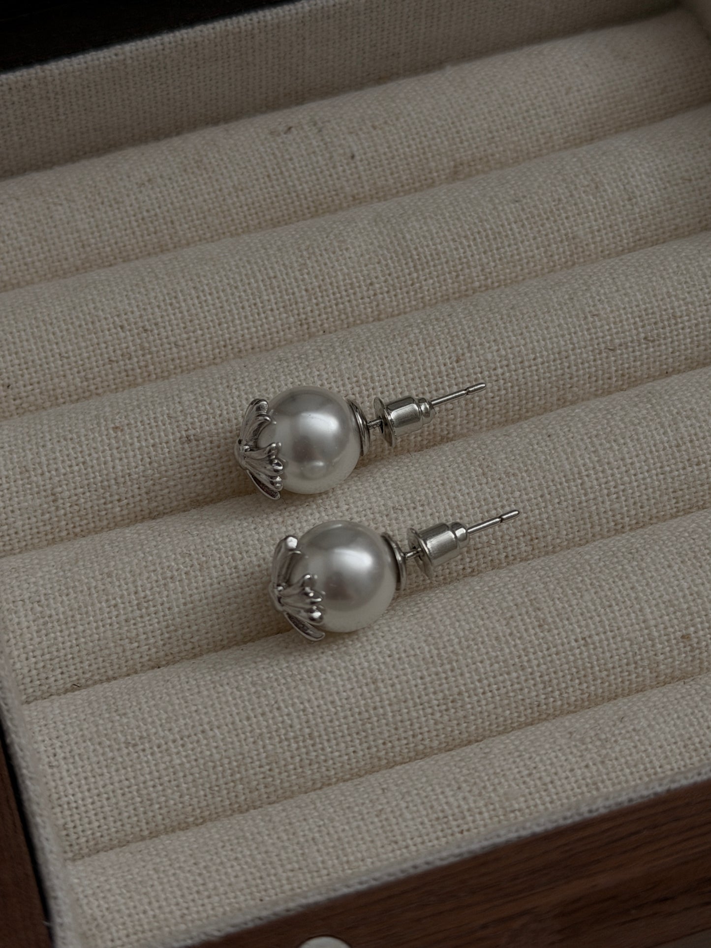 The Pearl Cross Earrings