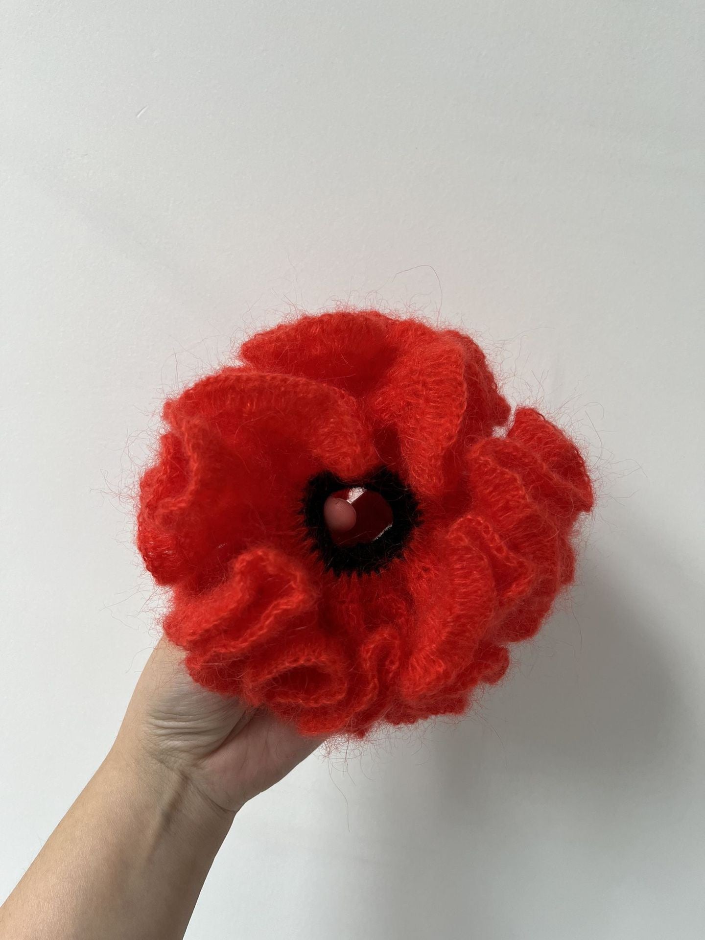 The Red Mohair Scrunchie