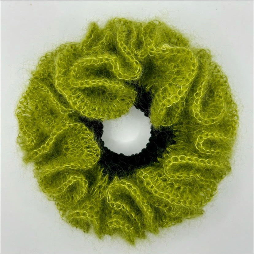 The Green Mohair Scrunchie(Sold Out)