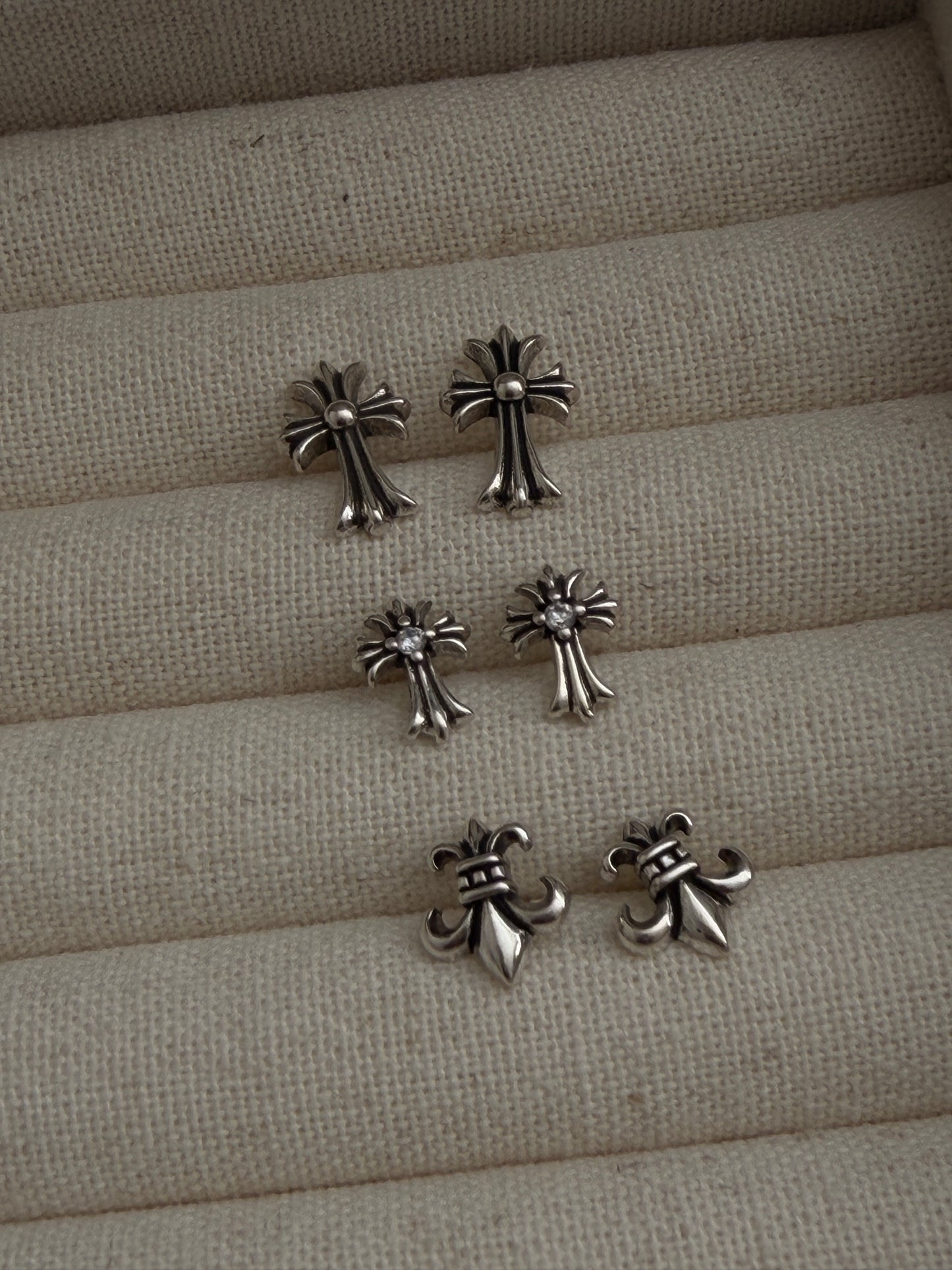 The Mini Cross Earrings