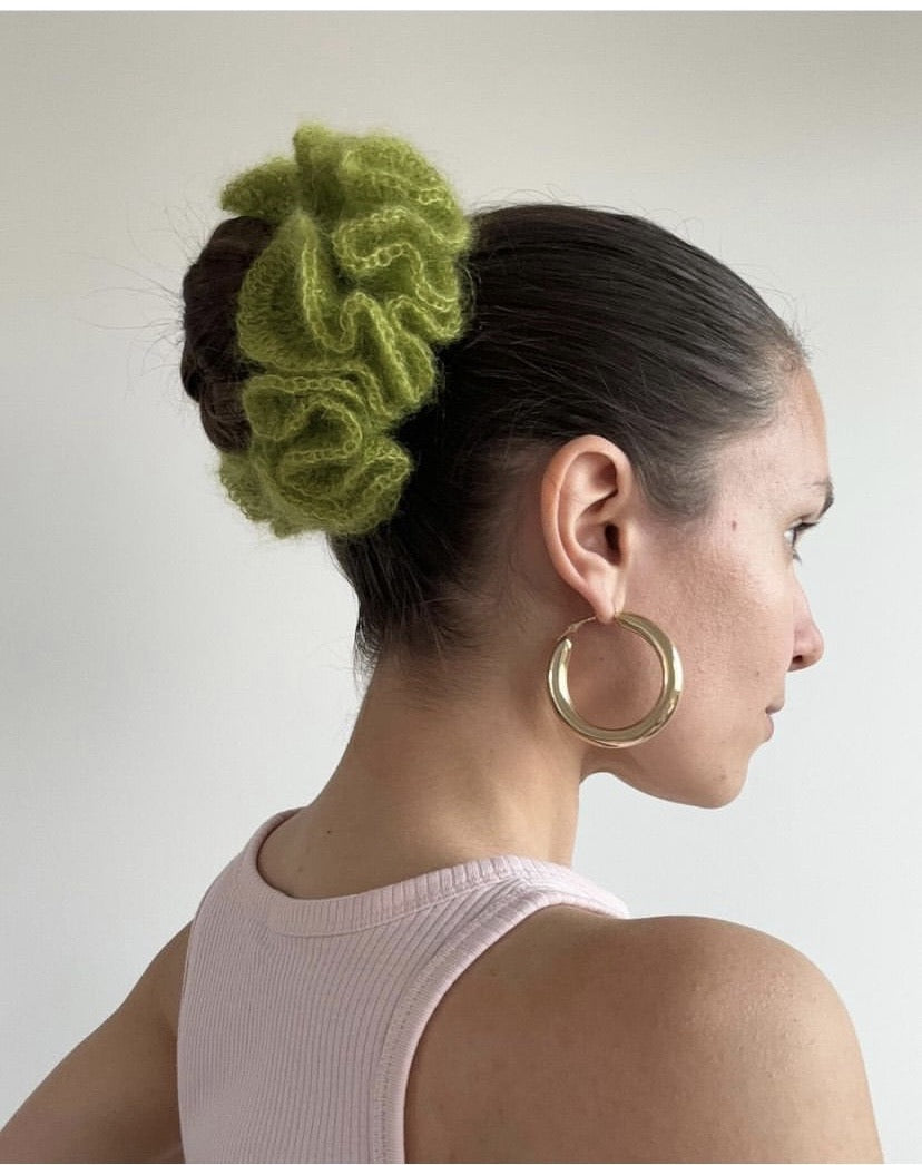 The Green Mohair Scrunchie(Sold Out)