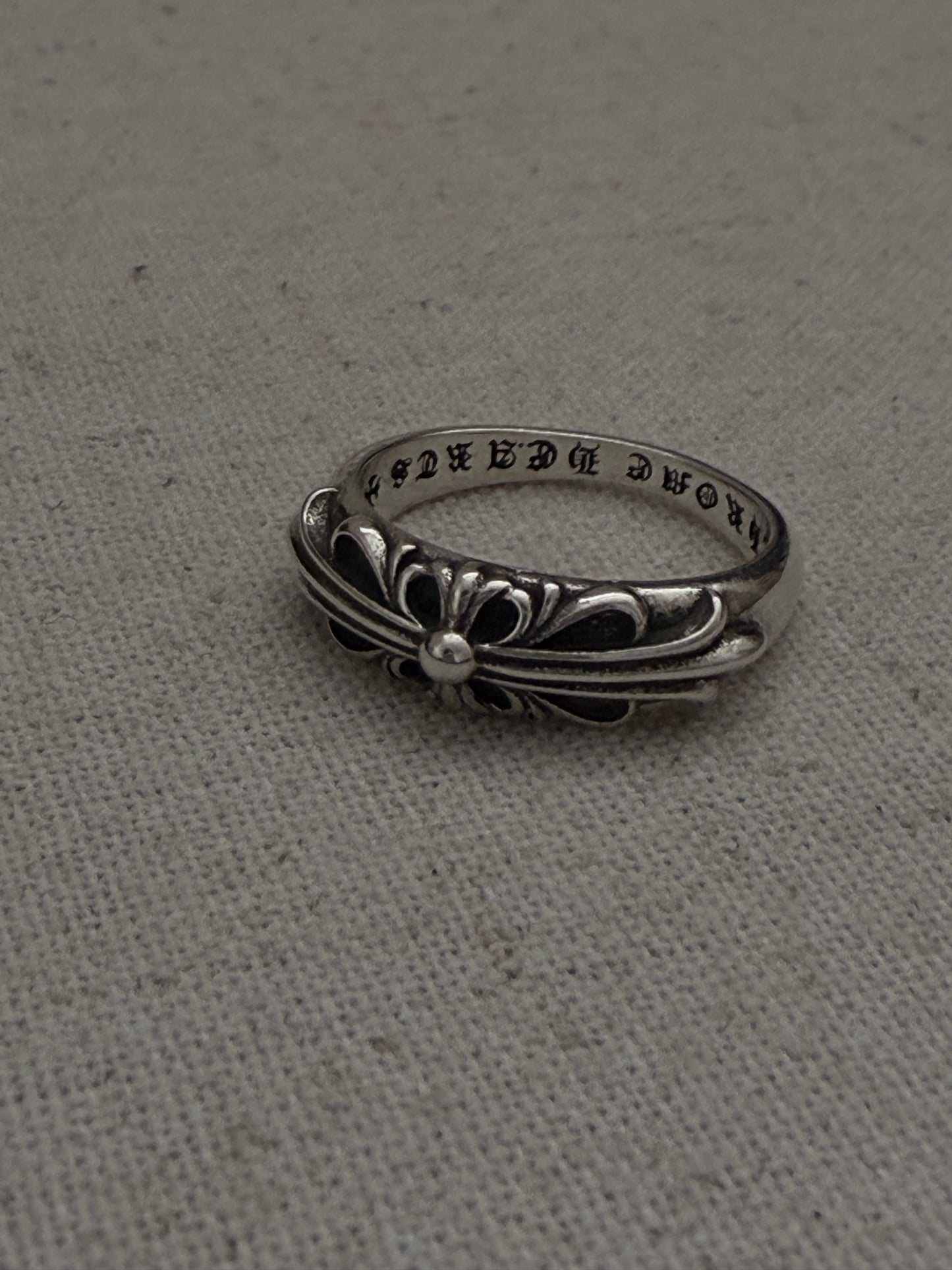 The Scroll Cross Ring