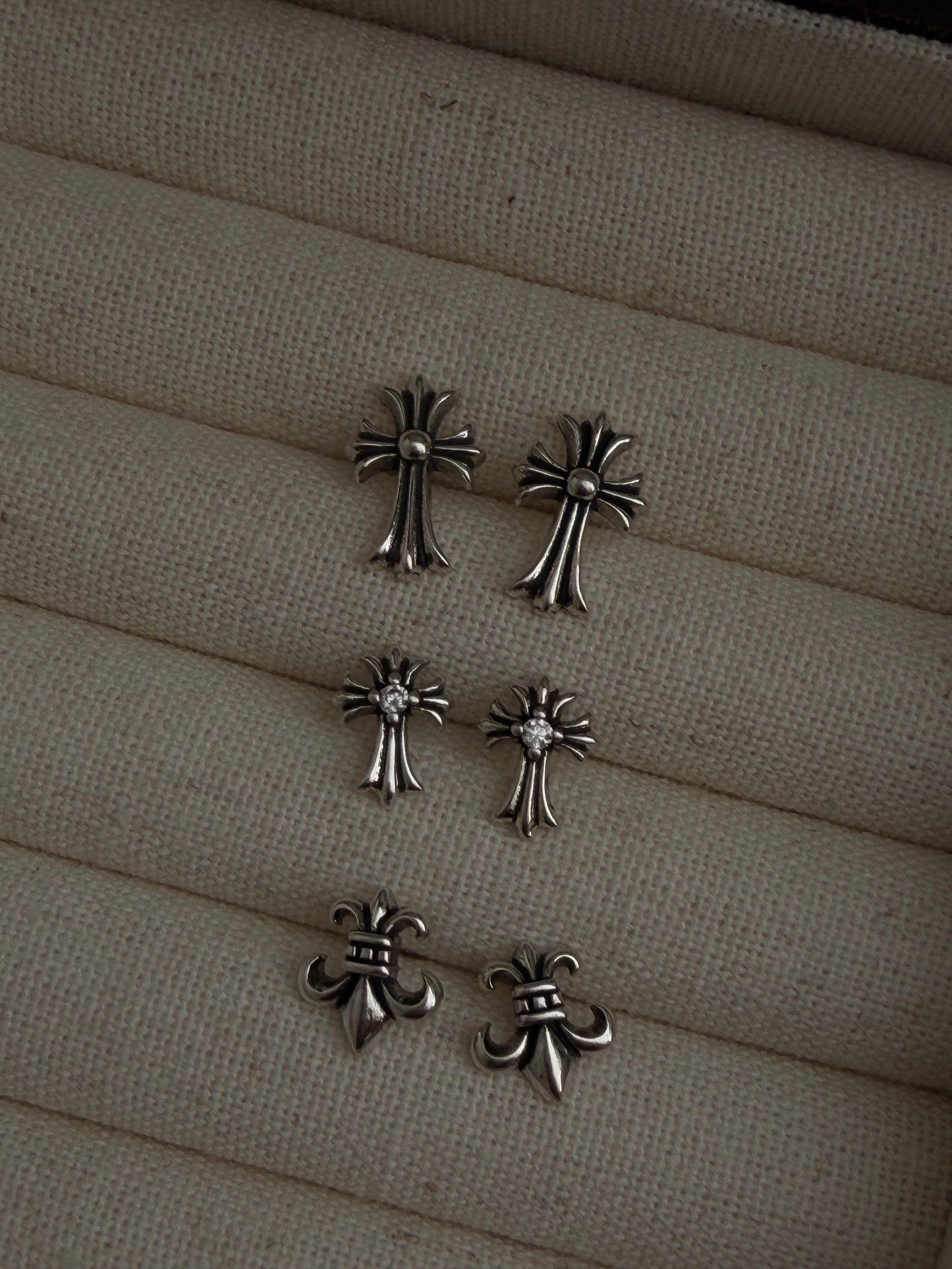 The Mini Cross Earrings