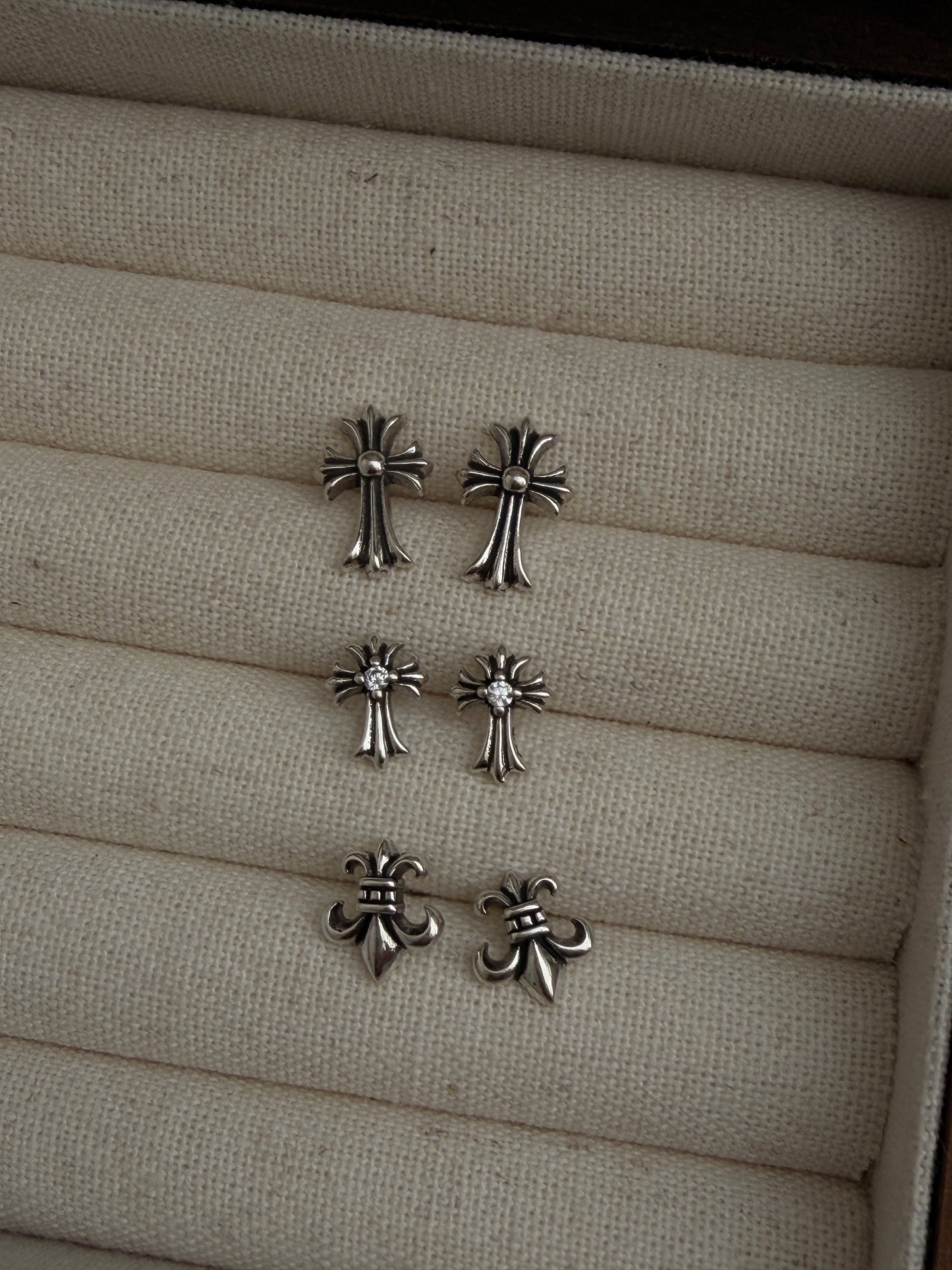 The Mini Cross Earrings