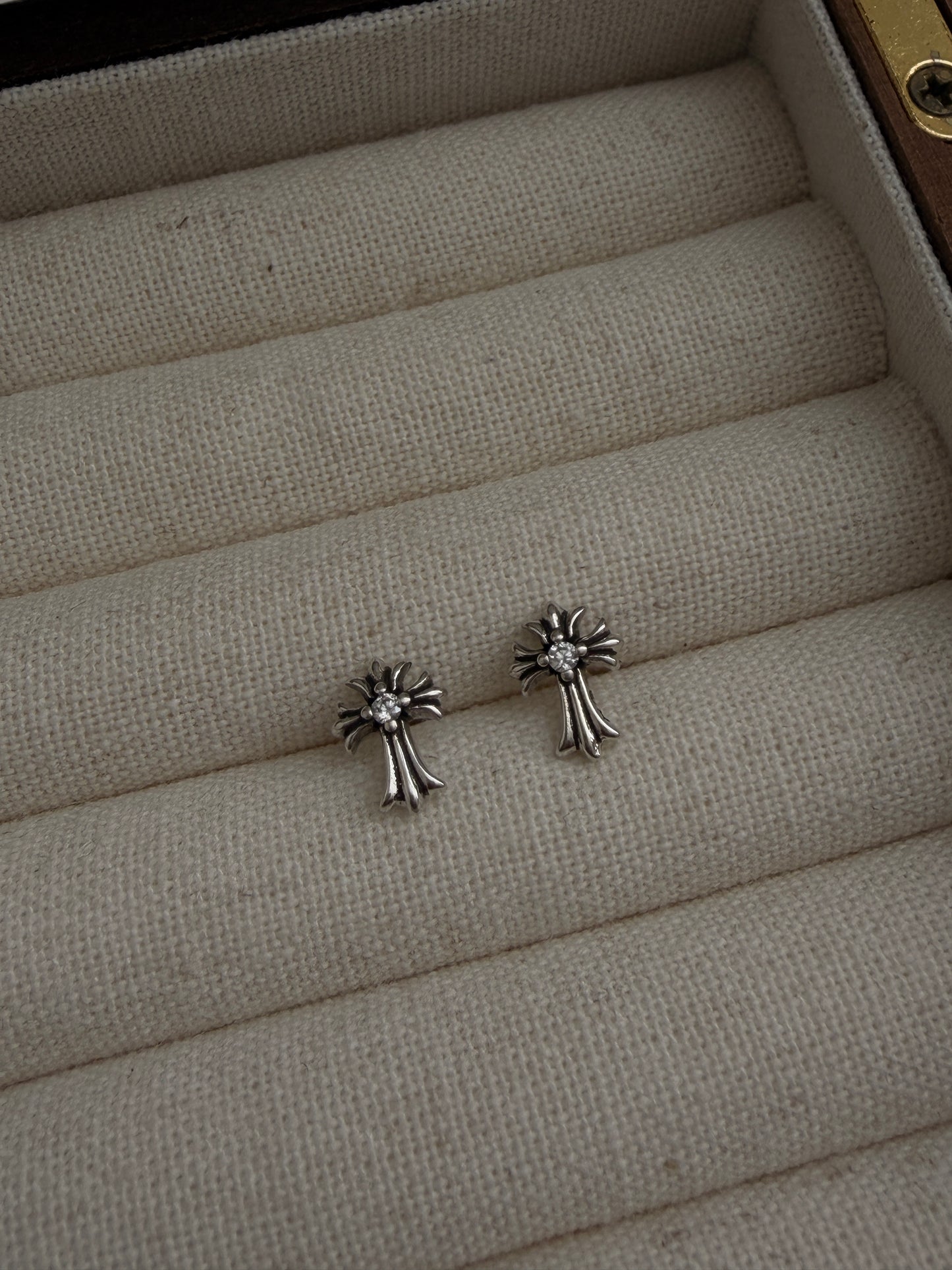 The Mini Cross Earrings