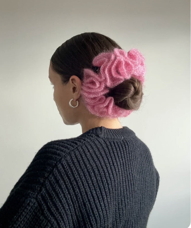 The Pink Mohair Scrunchie(Sold Out)