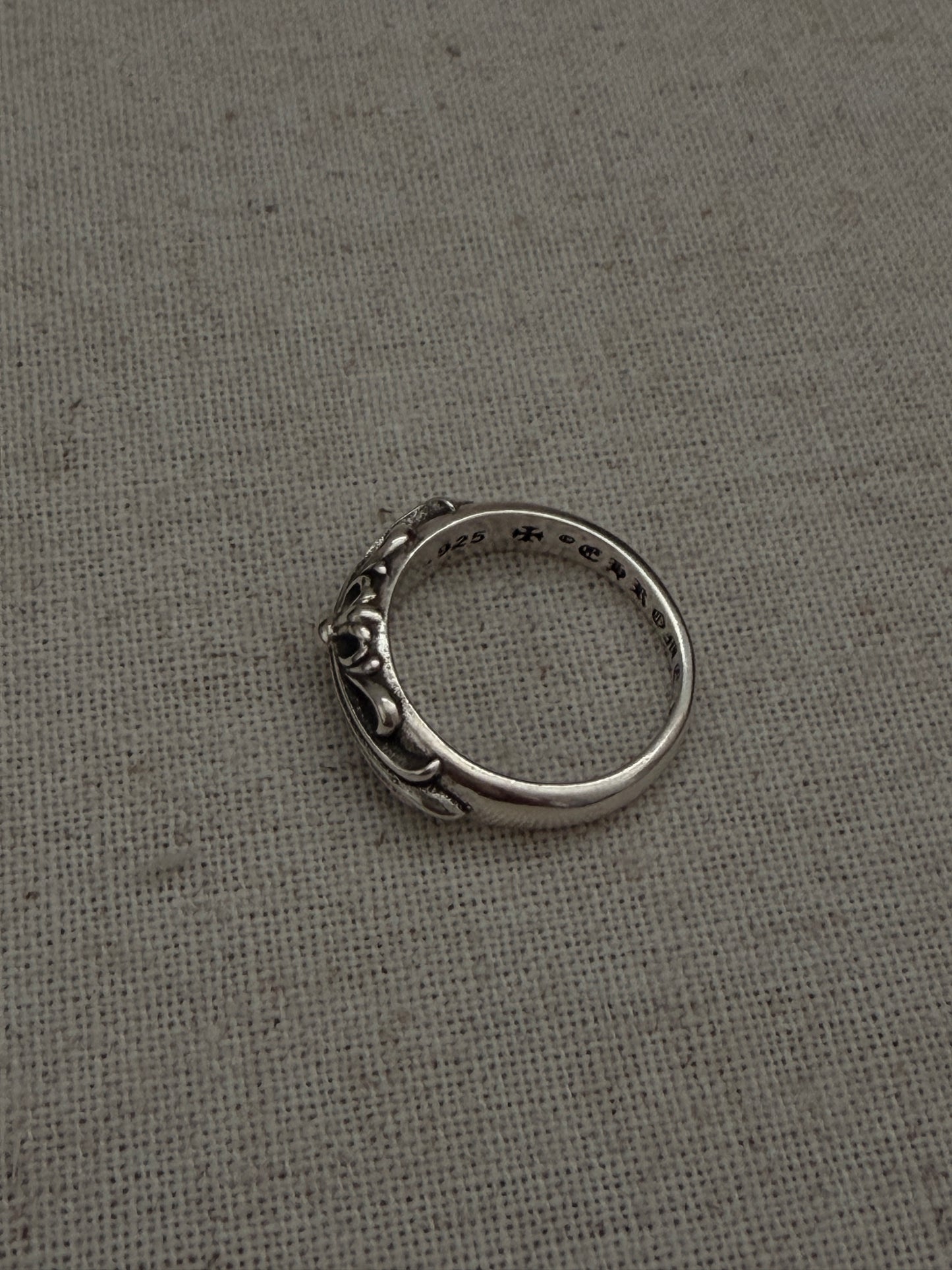 The Scroll Cross Ring