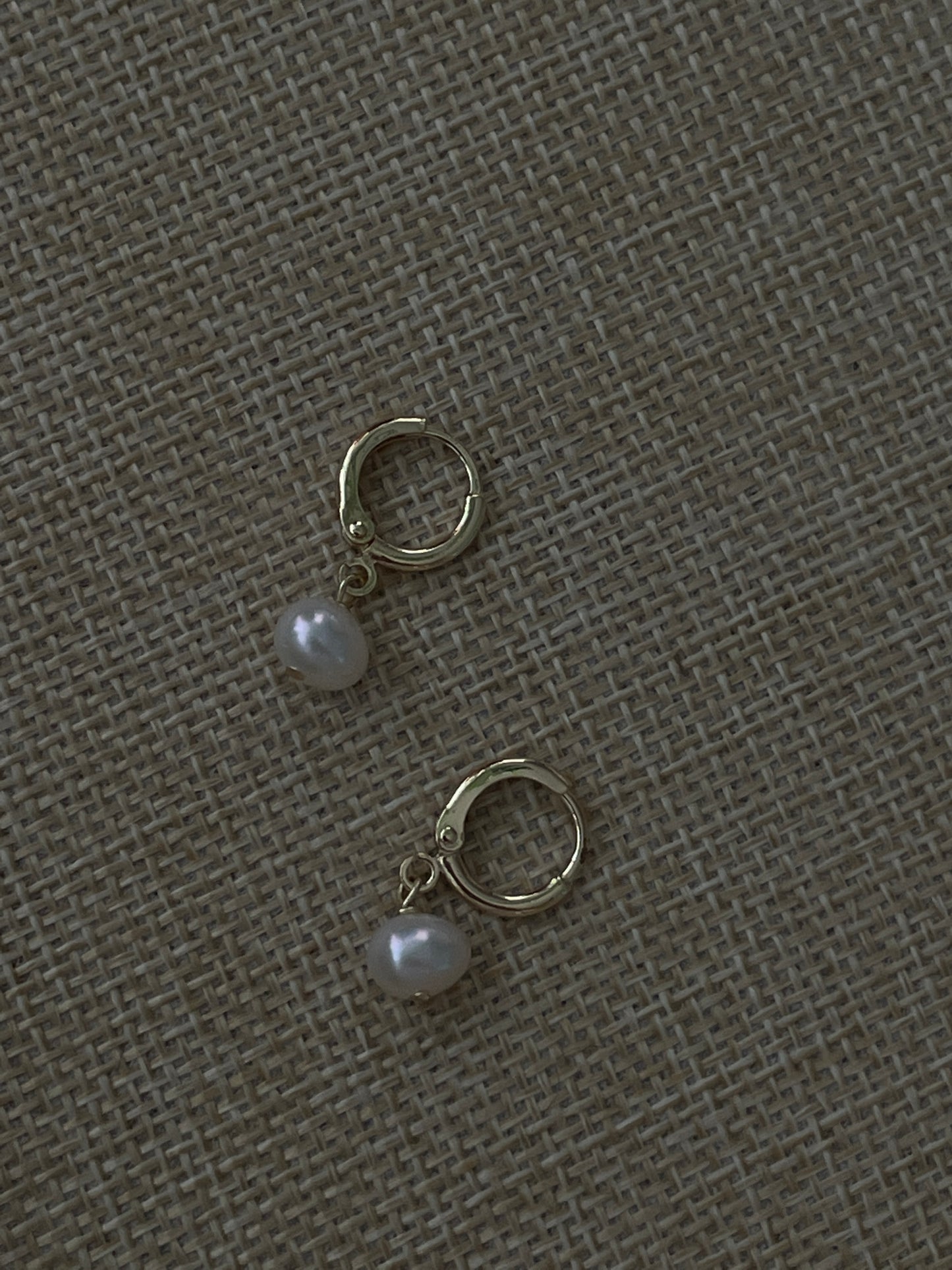 The Pearl Hoop Earrings