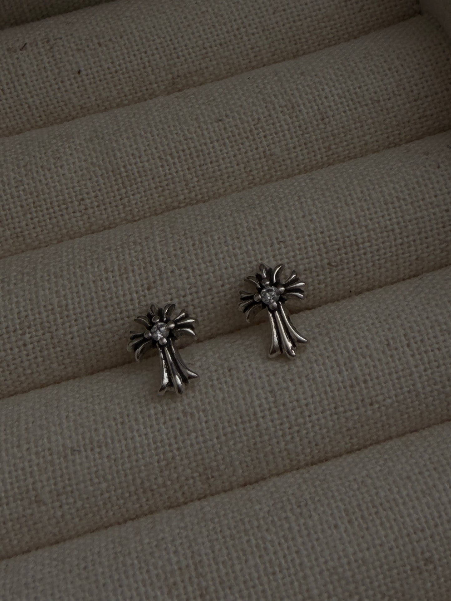 The Mini Cross Earrings